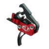 Elftmann Tactical Match Trigger, Curved, Drop-In, 2.75-4lbs, Black/Red