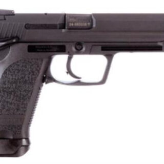 HK, USP9 Expert, Double Action/Single Action, Semi-automatic, Polymer Frame Pistol, 9mm, 4.3" Barrel, Mate Finish, Black, 3 Dot Sights, Manual Safety/Decocke, 18 Rounds, 2 Magazine