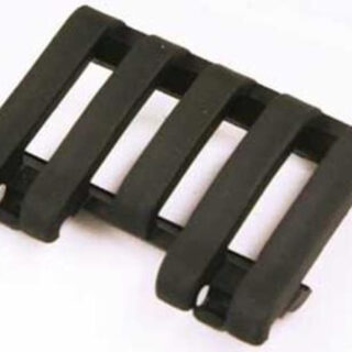 Blackhawk! Low Profile Rail Cover, Black, Wire Loom Rubber, Picatinny, 5 Slot