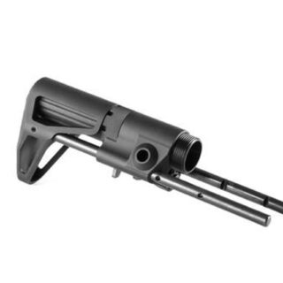 Maxim CQB AR-15 Rifle Stock Aluminum Black Silent Captured Spring Standard