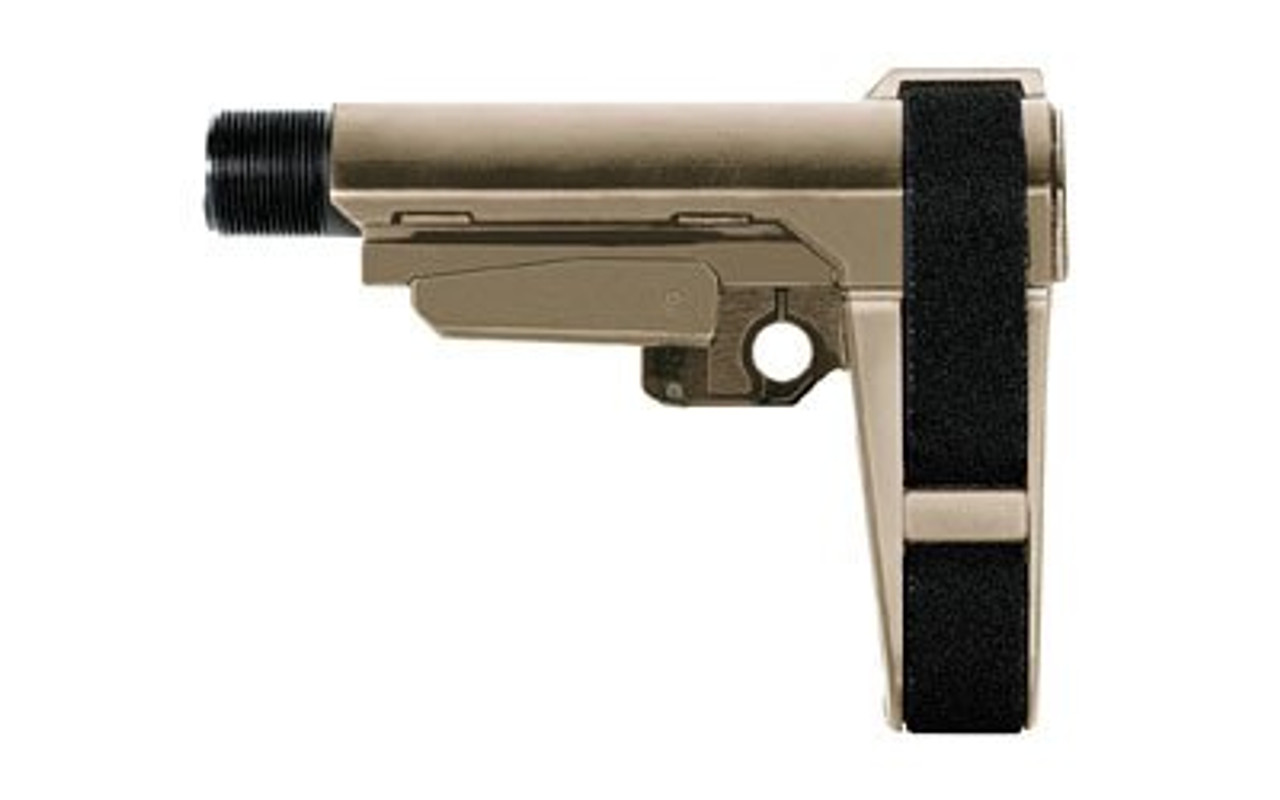 SB Tactical AR Pistol Brace, 4 Position, 6 Position Extention, Flat Dark Earth