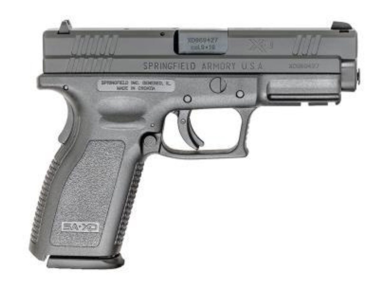 Springfield XD 9mm Defender Series Full Size, 4" Barrel, 10rd, Black