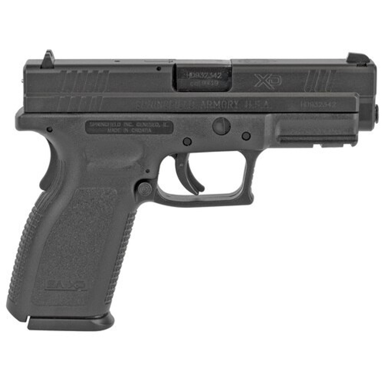 Springfield XD9 Defender Full Size 9mm, 4" Barrel, Black, Fixed Sights, 16rd - Image 2