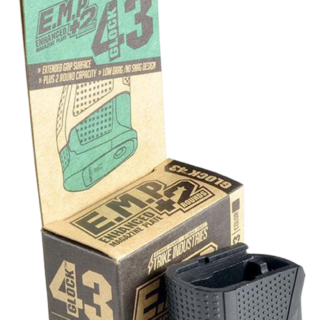 Strike Enhanced Magazine Plate for Glock 43, +2, Black