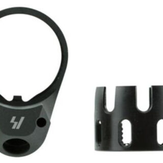 Strike AR Enhanced Castle Nut and Extended End Plate Steel, Quick Detach