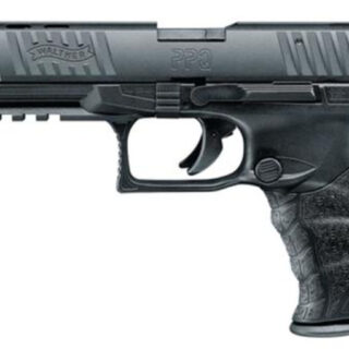Walther, PPQ M2, Striker Fired, Full Size, 22 LR, 5" Barrel, Polymer Frame, Black, Fiber Optic Front Sight, Fixed Rear, 12Rd, 1 Magazine
