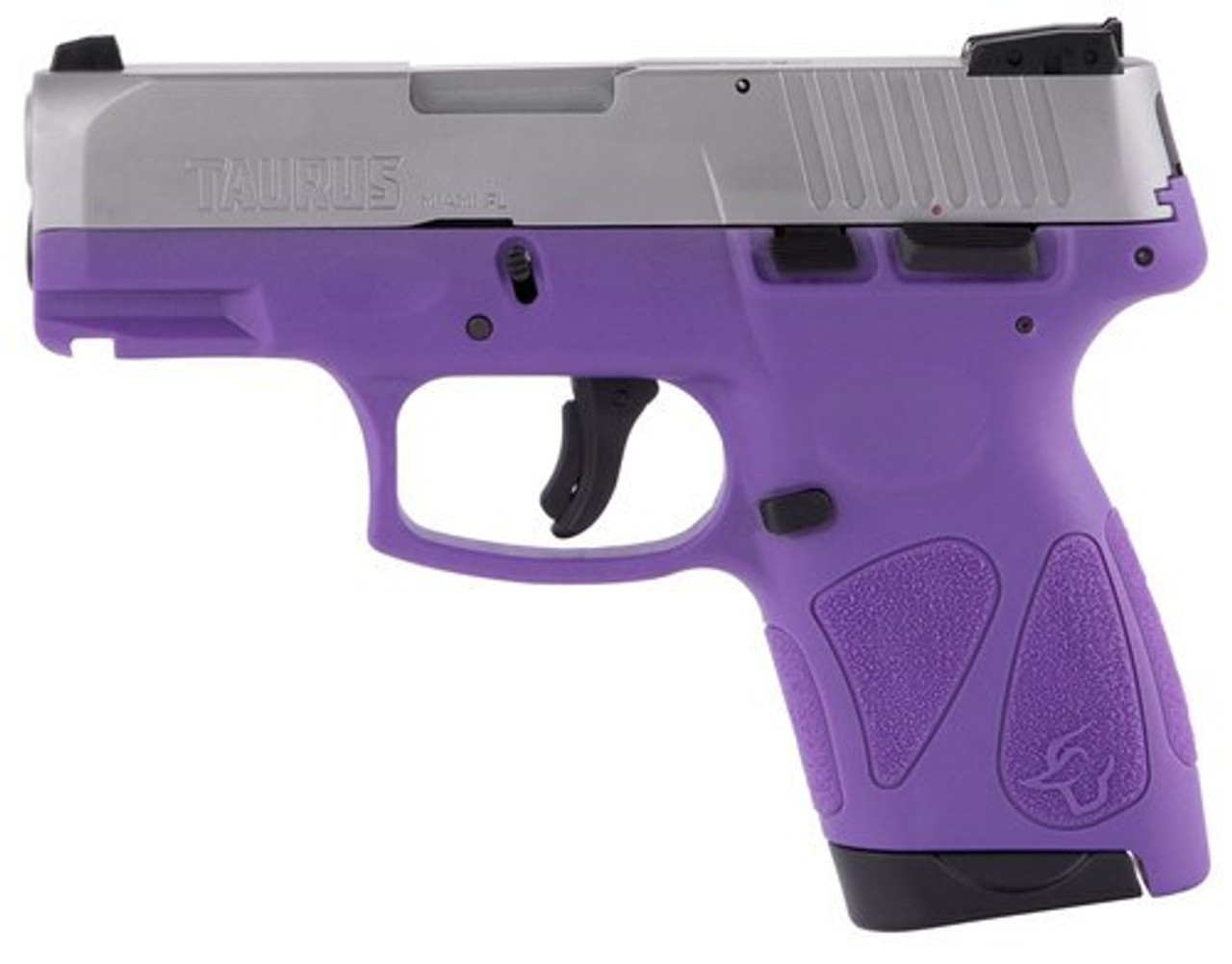 Taurus G2S, 9mm, 3.26" Barrel, 7rd, Stainless Slide, Dark Purple - Image 2