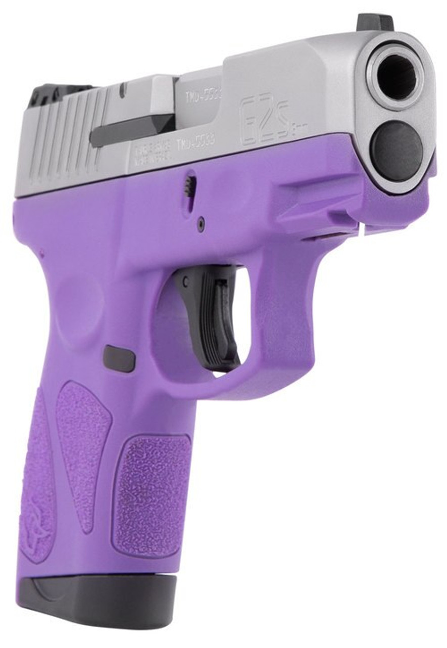 Taurus G2S, 9mm, 3.26" Barrel, 7rd, Stainless Slide, Dark Purple - Image 3
