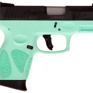 Taurus, G2C, Double Action Only, Compact Pistol, 9mm , 3.2" Barrel, Polymer Frame, Cyan Polymer Frame, Black Slide, Adjustable Sights, 12Rd, 2 Magazines