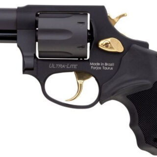 Taurus 856 38 Special, 2" Barrel, Black Rubber Grip Gold Accents, 6rd