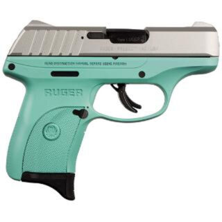 Ruger EC9S 9mm, 7rd, Stainless Steel/Turquoise TALO