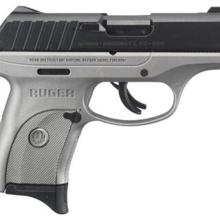 Ruger EC9s, 9mm, 3.12" Barrel, 7rd, Fixed Sights, Gray Frame, Black Slide