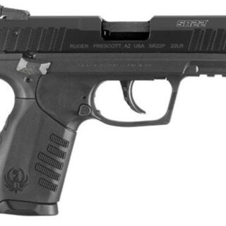 Ruger TALO SR22, 22 LR, 3.5" Barrel, Polymer Frame, Black, 3 Dot Adjustable Sights, 2 Magazines, 10Rd