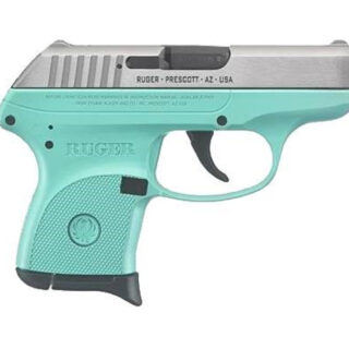 Ruger LCP .380 ACP, 2.75", 6rd, Turquoise Frame, Stainless Steel Slide