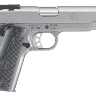 Ruger SR1911 Target 45 ACP 5" Barrel SS G10 Grips 8rd Mag