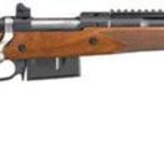 Ruger Gunsite Scout, .450 Bushmaster, 16.1", Walnut Stock, Black