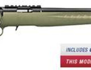 Ruger American Rifle Predator Bolt 22 WMR 18" Threaded Barrel,,  Synthetic ODG Stock Blued,  9 rd