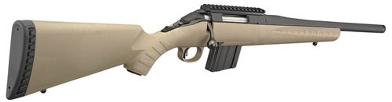 Ruger American Ranch Compact 350 Legend, 16.38" Barrel, Synthetic Flat Dark Earth Stock Black, 5rd - Image 3