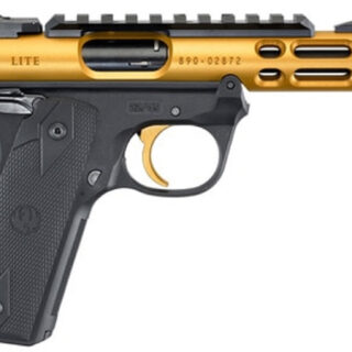 Ruger Mark IV 22/45 Lite, .22 LR, 4.4" Threaded Barrel, Gold, 10rd