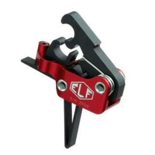 Elftmann Tactical AR-15 Service Trigger, Straight, Drop-In, 4-7lbs, Black Red