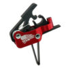 Elftmann Tactical 3-Gun Trigger, Straight, Drop-In, 2.75-4lbs, Black/Red - Image 2