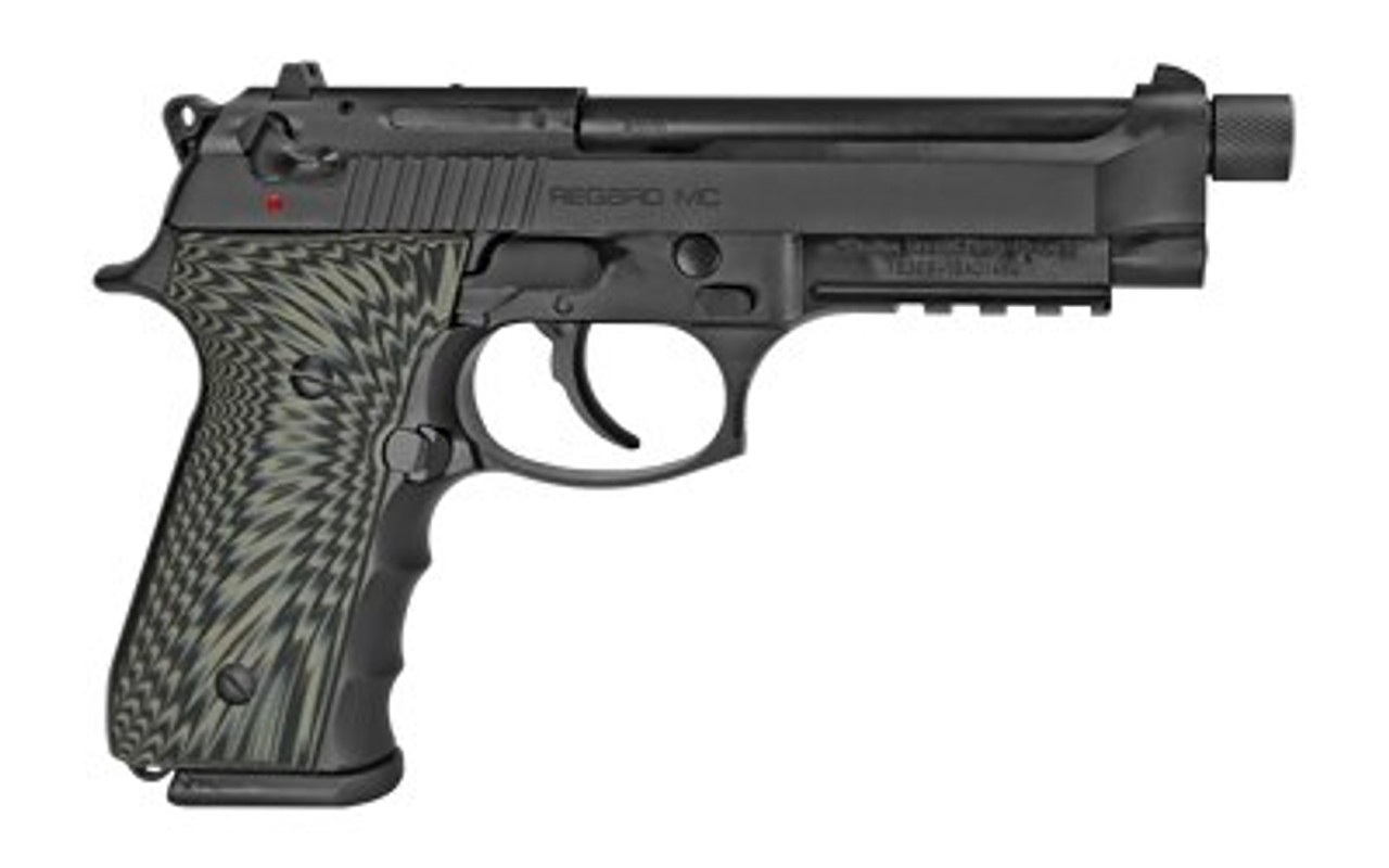 Girsan Regard MC 9mm, 5" Threaded Barrel, Decocker, G10 Grips, Black, 18rd - Image 2