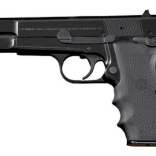 Hogue Browning Hi-Power Grip, Finger Grooves Matte Black Rubber