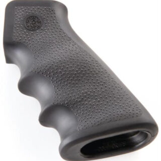 Hogue AR-15 Overmolded Rubber Grip, Finger Grooves Matte Black