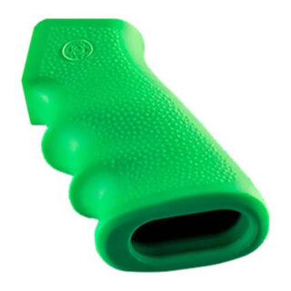 Hogue AR-15 Overmolded Rubber Grip, Finger Grooves Matte Zombie Green