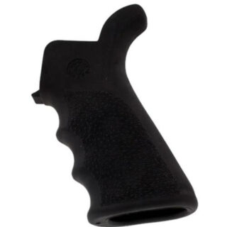 Hogue AR-15 Rubber Grip Beavertail, Finger Grooves Matte Black