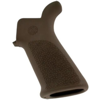 Hogue AR-15 Rubber Grip Beavertail No Finger Grooves Rubber Des Tan