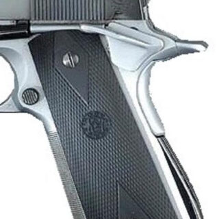 Hogue 1911 Goverment Rubber Grip Panels Checkered, Diamonds Black