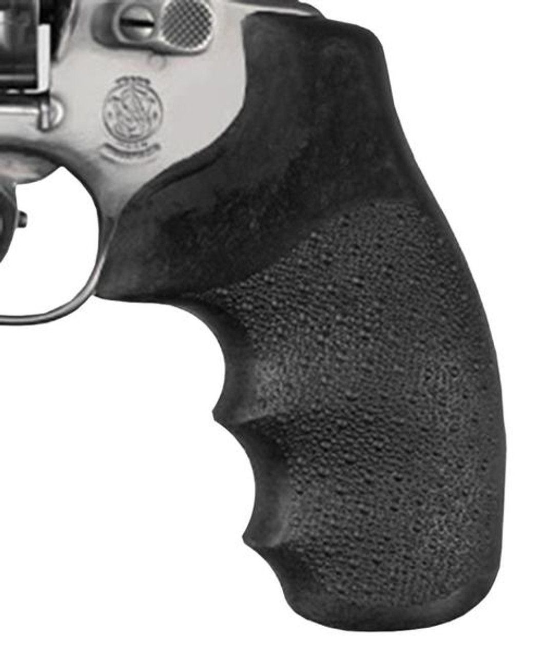 Hogue S&W J Frame Round Butt Nylon Grip, Finger Grooves Black