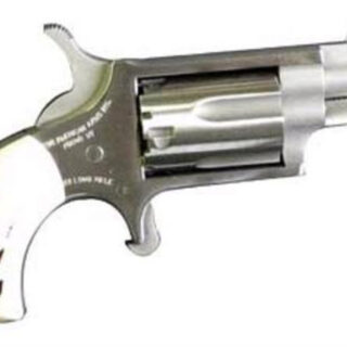 North American Arms Mini Revolver 22LR, 1.125" Barrel, SS Finish, Imitation Stag Grips 5Rd