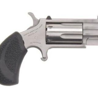 NAA Pug Ported 22 WMR 1" 5 Rds White Dot Sight Black Poly Grip SS