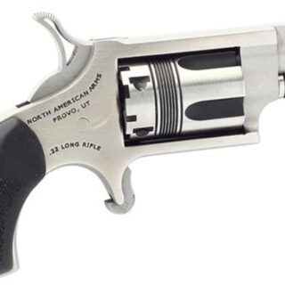 North American Arms NAA Wasp, 22LR, 1.125", 5rd, Black Rubber Grip, SS