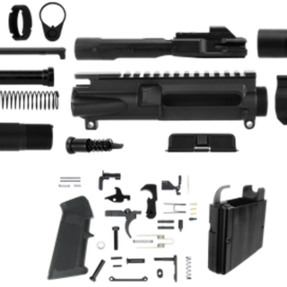 TacFire 9mm Pistol Build Kit LPK ADC, 7.5" Barrel Black Nitride, Exclusive