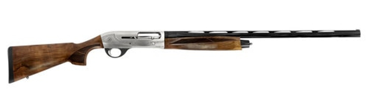 Weatherby 18i Deluxe 20 Ga, 28" Barrel, 3", Walnut Stock, Silver Aluminum Alloy, 2rd