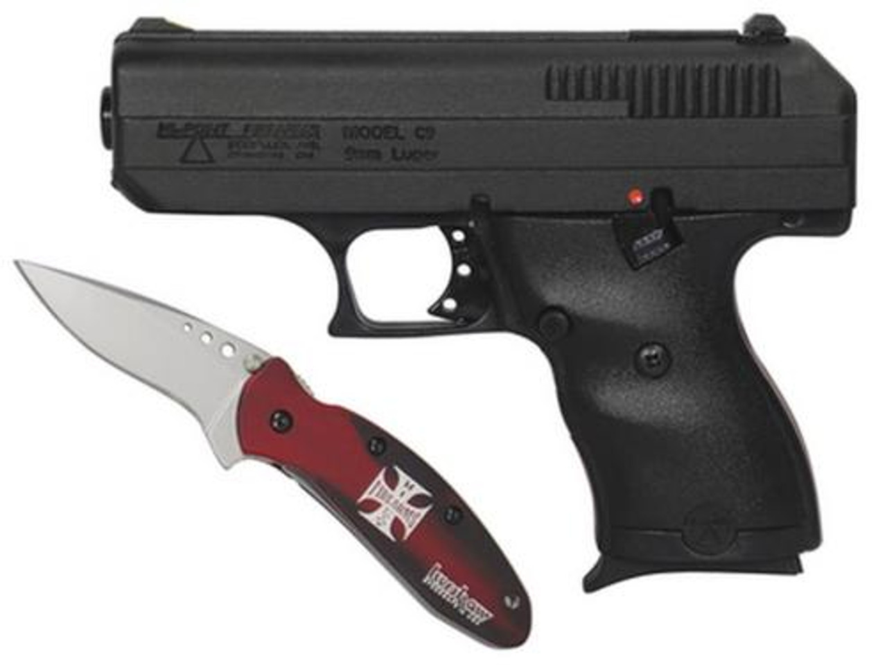 HiPoint C-9 Custom Combo-, Hardcase and Custom Kershaw Scallion Knife