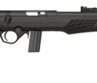 Rossi RB22 22LR, 18" Barrel, Black, Synthetic Stock, 10Rd, Adjustable Fiber Optic Sights