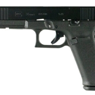 Glock G34 Gen 5 MOS, 9mm, 5.31" Barrel, 10rd, Black nDLC Slide, Black Frame