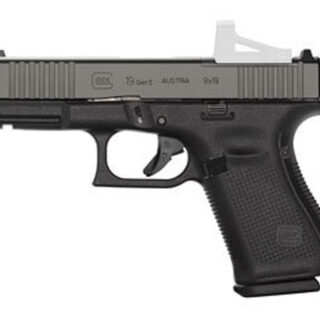 Glock G19 Gen5 M.O.S. 9MM, 4" Marksman Barrel, Fixed Sights, Ambi Slide Stop, Flared Mag Well, 10rd Mag