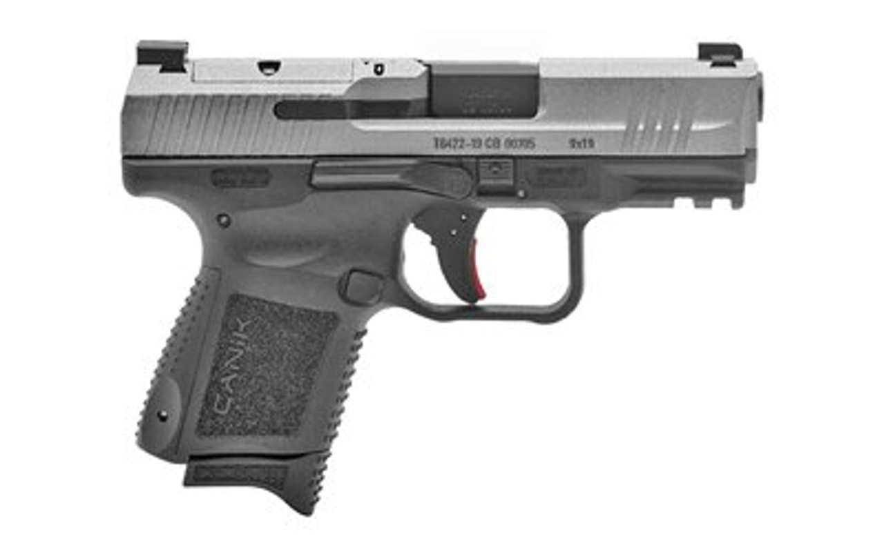 Canik TP9 Elite SC 9mm, 3.6" Barrel, OR, Gray Slide, Black Frame, 12rd/15rd - Image 2
