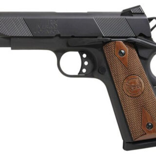 Iver Johnson 1911 Hawk, 45 ACP, 5", 8rd, Walnut Grips, Black
