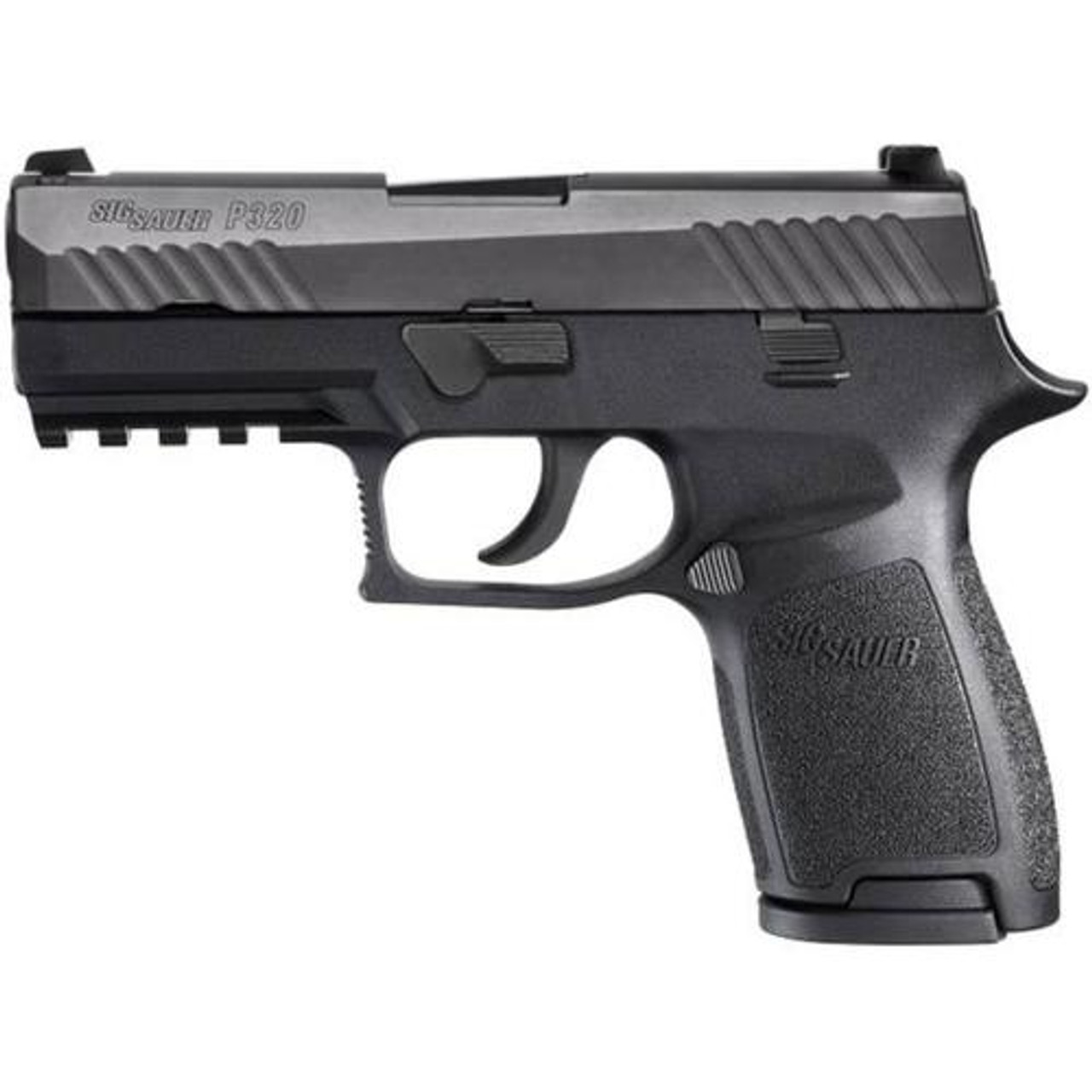 Sig P320 9mm, 3.9", Rail, Nitron Black, Striker, Contrast Sights, Modular Grip, 2x15rd Mags