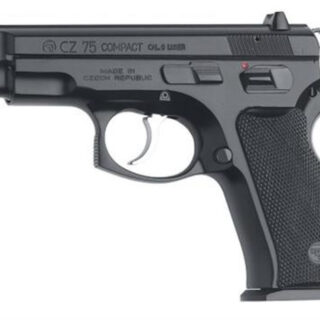 CZ 75 Compact SA/DA 9mm, 3.8" Barrel, Black, Poly Grip, 10rd