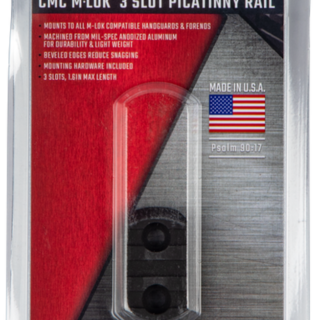 CMC Triggers M-LOK Rail 3 Slot Black M-LOK Rail 3 Slot