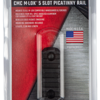 CMC Triggers M-LOK Rail 5 Slot Black M-LOK Rail 5 Slot