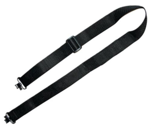 GrovTec , Mountaineer Sling, Black, 1.25" Width, Adjustable 30" - 42", (2) Sewn In Swivels