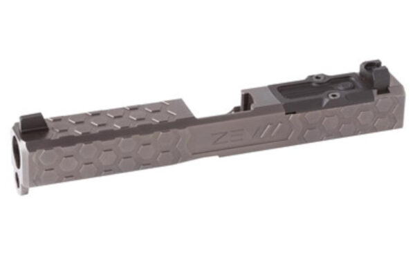 ZEV Complete Slide For Gen4 Glock 17, Gray Includes Sights, RMR Cover Plate